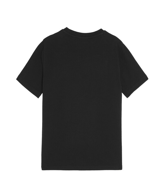 Lyle & Scott winter t-shirt jongens - zwart - geborduurd