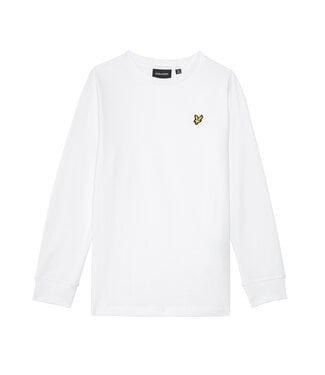 Lyle & Scott winter t-shirt jongens - wit - longsleeve