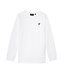 Lyle & Scott winter t-shirt jongens - wit - longsleeve