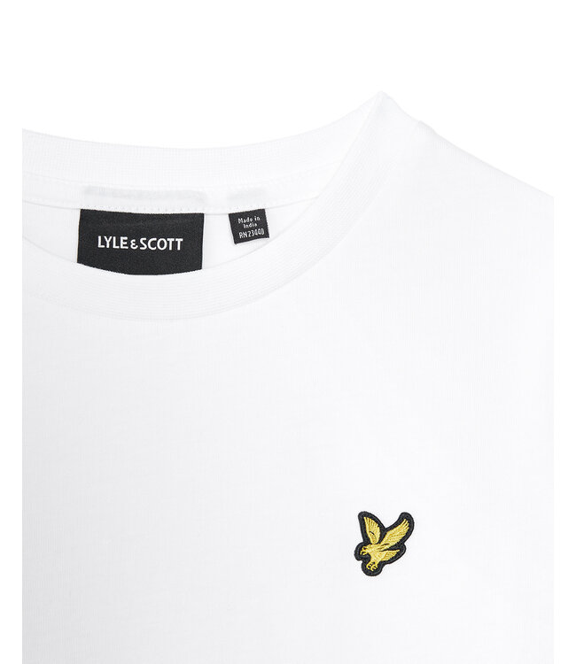 Lyle & Scott winter t-shirt jongens - wit - longsleeve