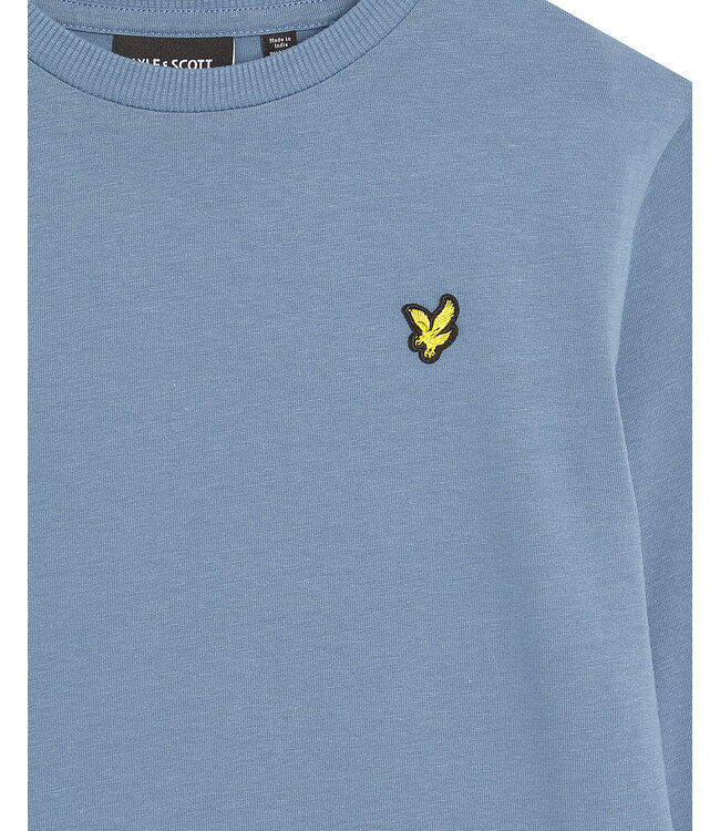 Lyle & Scott winter t-shirt jongens - blauw - longsleeve