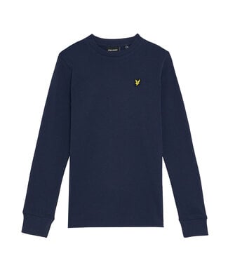 Lyle & Scott winter t-shirt jongens - navy blauw - longsleeve