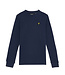 Lyle & Scott winter t-shirt jongens - navy blauw - longsleeve