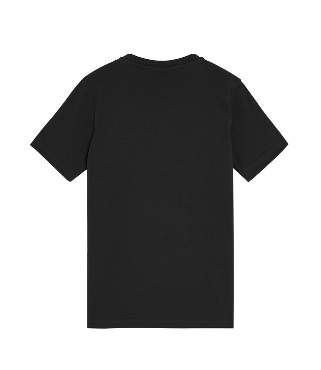 Lyle & Scott winter t-shirt jongens - zwart - gebroduurd