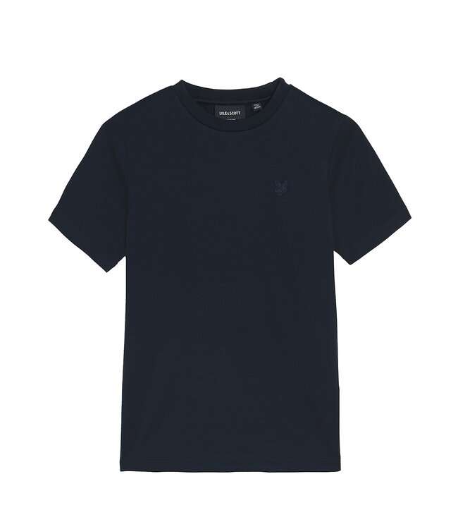 Lyle & Scott winter t-shirt jongens - donker navy blauw - Tonal