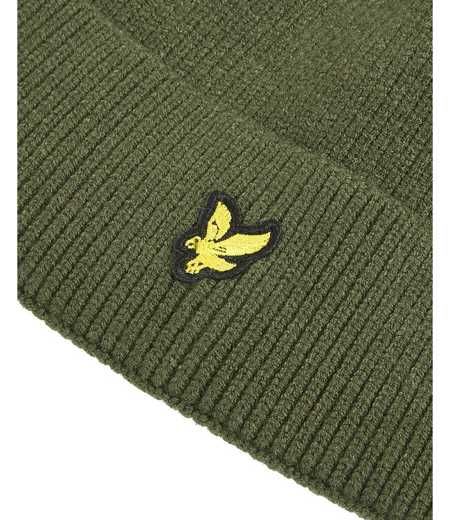 Lyle & Scott winter muts jongens - donker groen