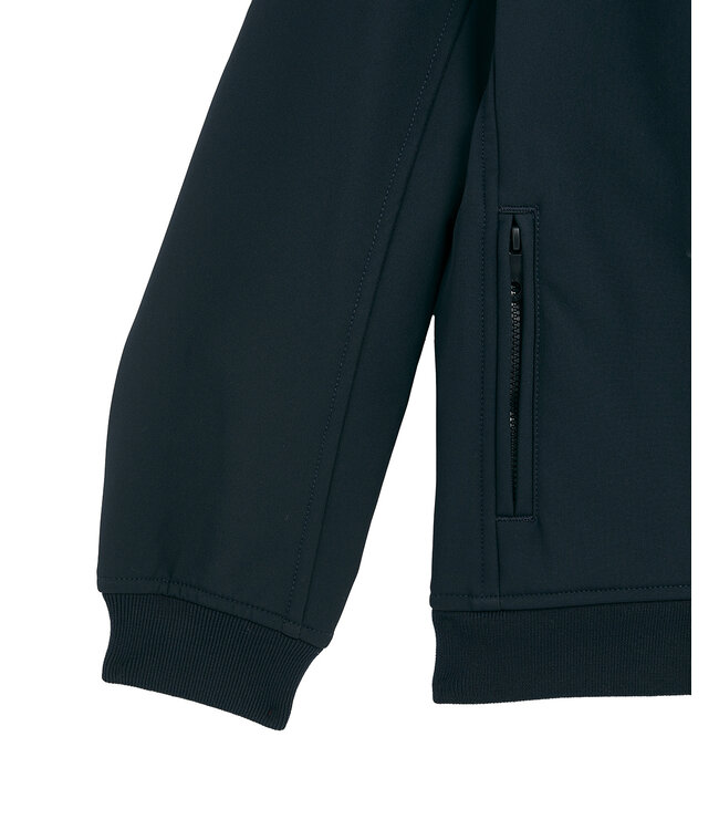 Lyle & Scott winter softshell jas jongens - donker navy blauw - capuchon