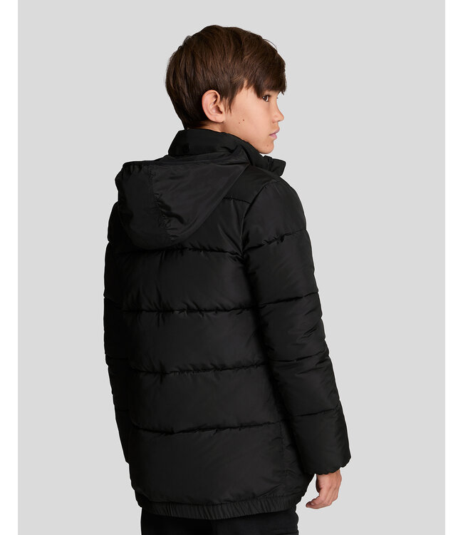 Lyle & Scott winter winterjas jongens - zwart - puffer, gewatteerd