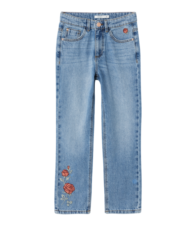 Name it winter jeansbroek meisjes - blauw - straight fit / rose - NkfRose
