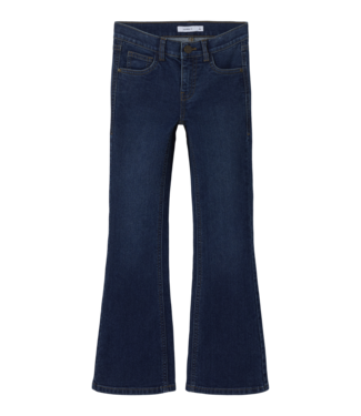 Name it winter jeansbroek meisjes - blauw - bootcut fit - NkfPolly