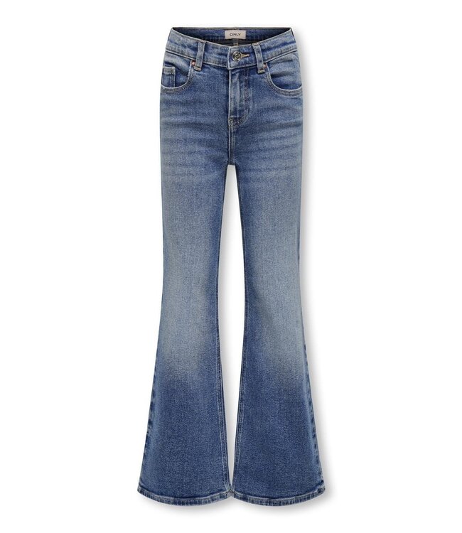 Kids ONLY winter jeansbroek meisjes - blauw - KogJuicy - flared fit