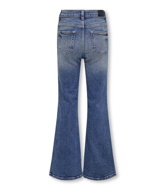 Kids ONLY winter jeansbroek meisjes - blauw - KogJuicy - flared fit