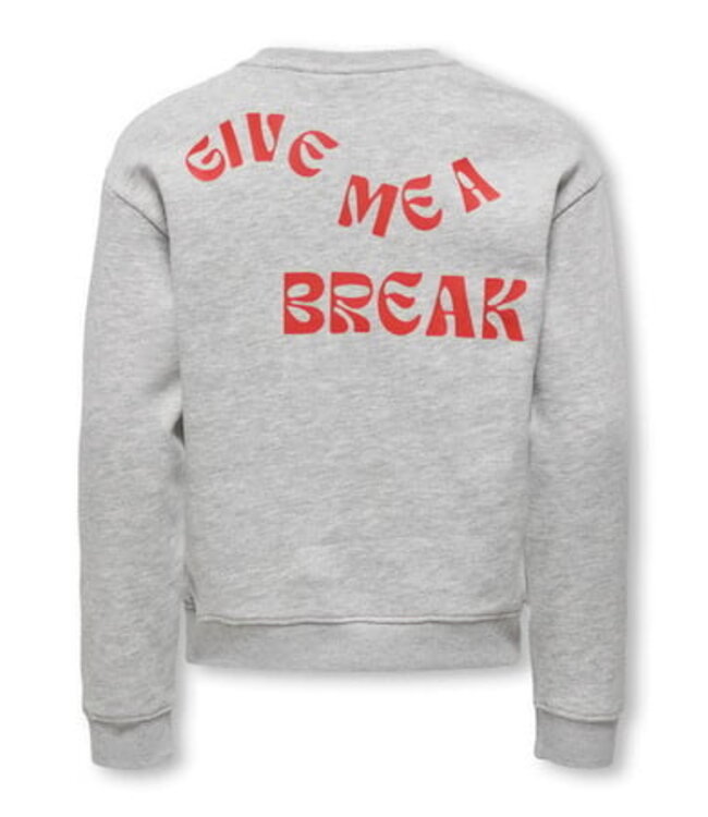 Kids ONLY winter sweater meisjes - grijs - KogCamine - regular fit