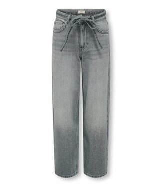 Kids ONLY winter jeansbroek meisjes - grijs - KogGianna - balloon fit