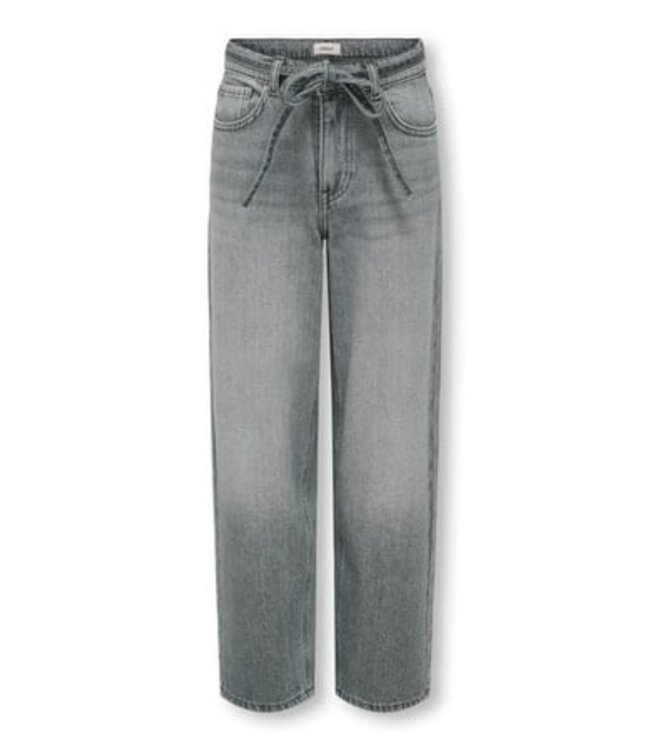 Kids ONLY winter jeansbroek meisjes - grijs - KogGianna - balloon fit