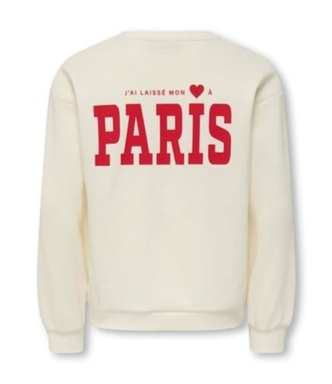 Kids ONLY winter sweater meisjes - wit - KogMarisa - oversize fit