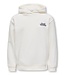 Kids ONLY winter hoodie meisjes - wit - KogHollylife - loose fit