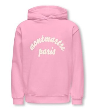 Kids ONLY winter hoodie meisjes - roze - KogHollylife - loose fit