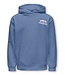 Kids ONLY winter hoodie meisjes - blauw - KogHollylife - loose fit