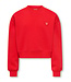 Kids ONLY winter sweater meisjes - rood - KogEvelisa - cropped fit