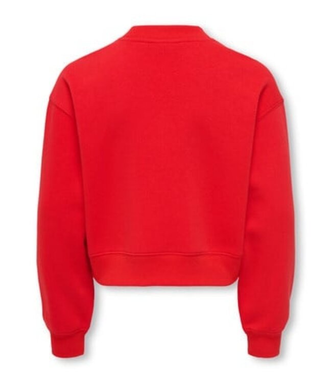 Kids ONLY winter sweater meisjes - rood - KogEvelisa - cropped fit