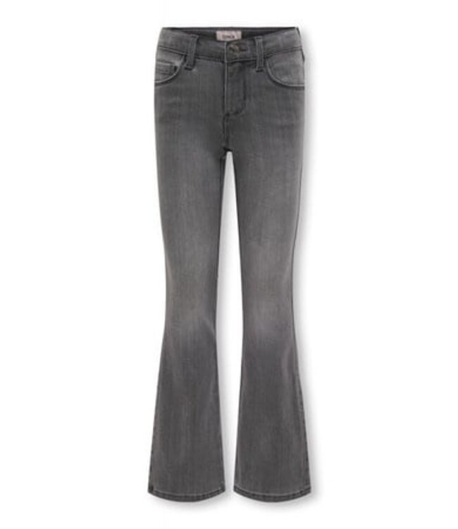 Kids ONLY winter jeansbroek meisjes - grijs - KogRoyal - flared fit
