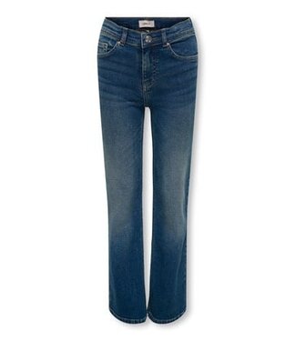 Kids ONLY winter jeansbroek meisjes - blauw - KogJuicy - wide leg fit