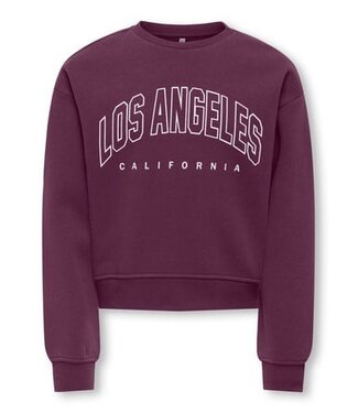 Kids ONLY winter sweater meisjes - paarse - KogSweat - loose fit