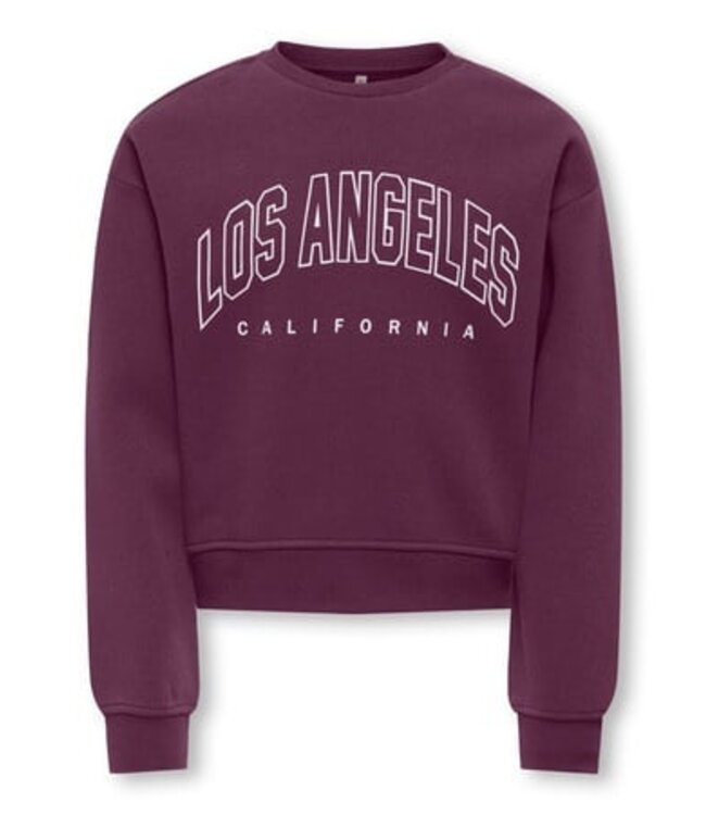 Kids ONLY winter sweater meisjes - paarse - KogSweat - loose fit
