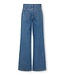 Kids ONLY winter jeansbroek meisjes - blauw - KogJuicy - wide leg fit