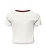 Kids ONLY winter top meisjes - wit - KogVasity - tight fit, korte mouw