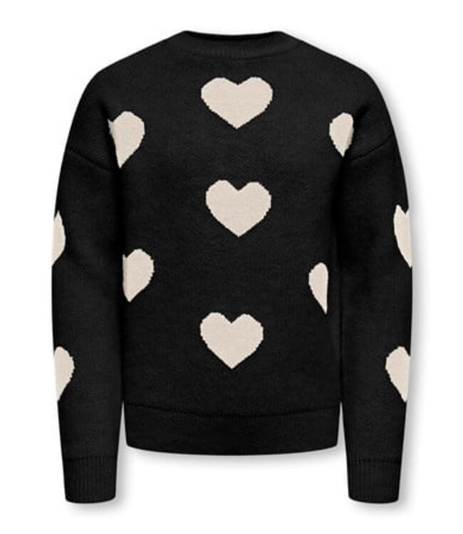 Kids ONLY winter sweater meisjes - zwart - KogNaja - regular fit, gebreid