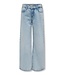 Kids ONLY winter jeansbroek meisjes - blauw - KogCobain - straight fit, glitter steentjes
