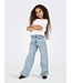 Kids ONLY winter jeansbroek meisjes - blauw - KogCobain - straight fit, glitter steentjes