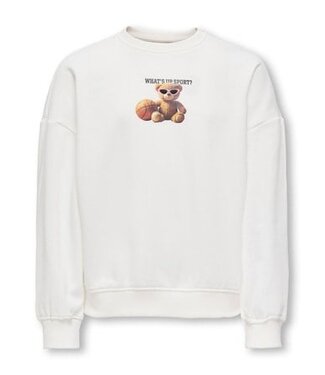 Kids ONLY winter sweater meisjes - wit - KogBila - oversize fit