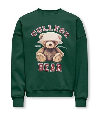 Kids ONLY winter sweater meisjes - groen - KogBila - oversize fit