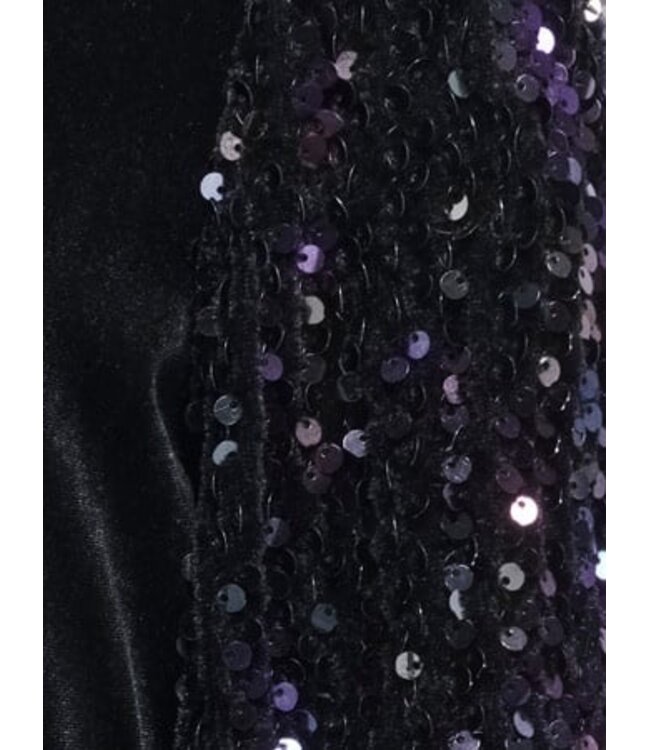 Kids ONLY winter jurk meisjes - zwart - KogConfidence - tight fit, pailletten