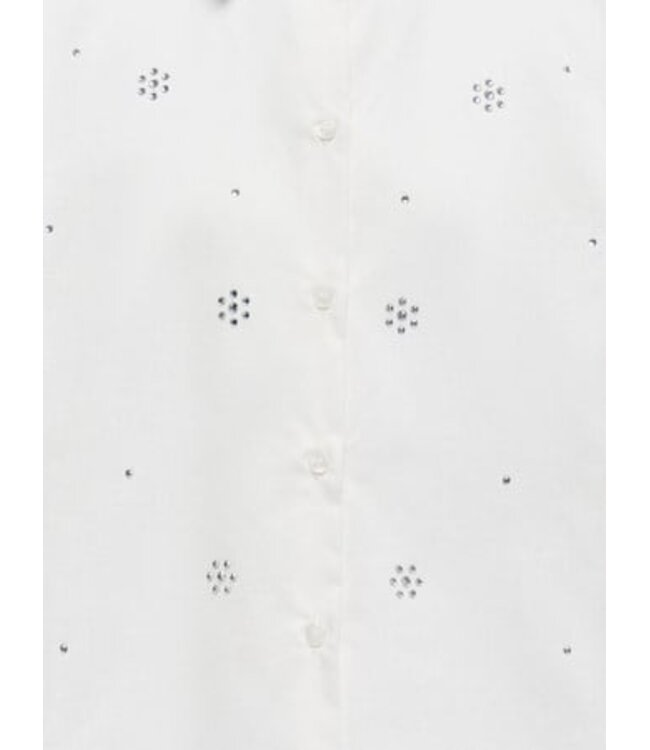 Kids ONLY winter t-shirt meisjes - wit - KogClara - oversize fit