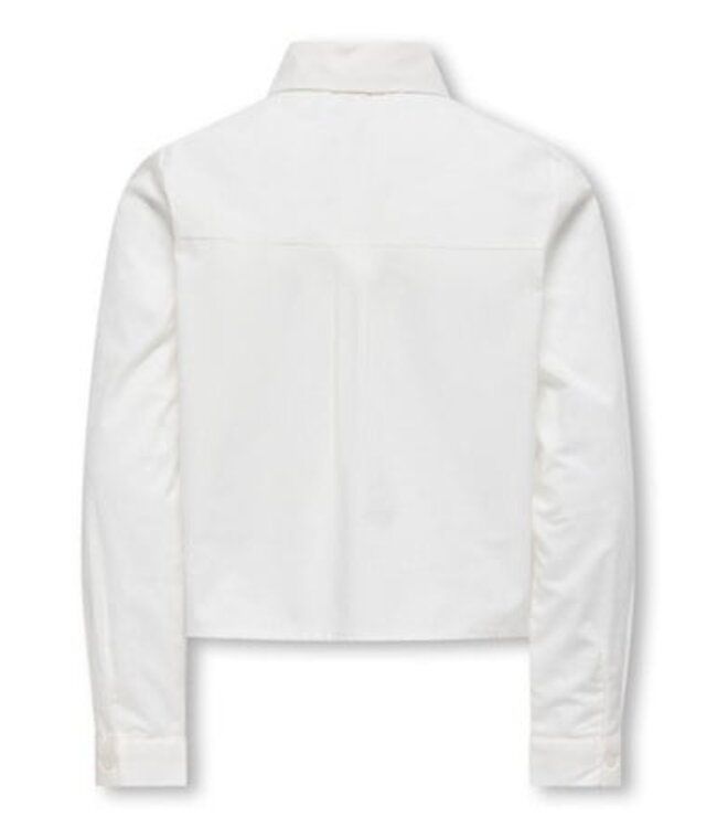 Kids ONLY winter t-shirt meisjes - wit - KogClara - oversize fit