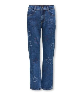 Kids ONLY winter jeansbroek meisjes - blauw - KogCarly - straight fit