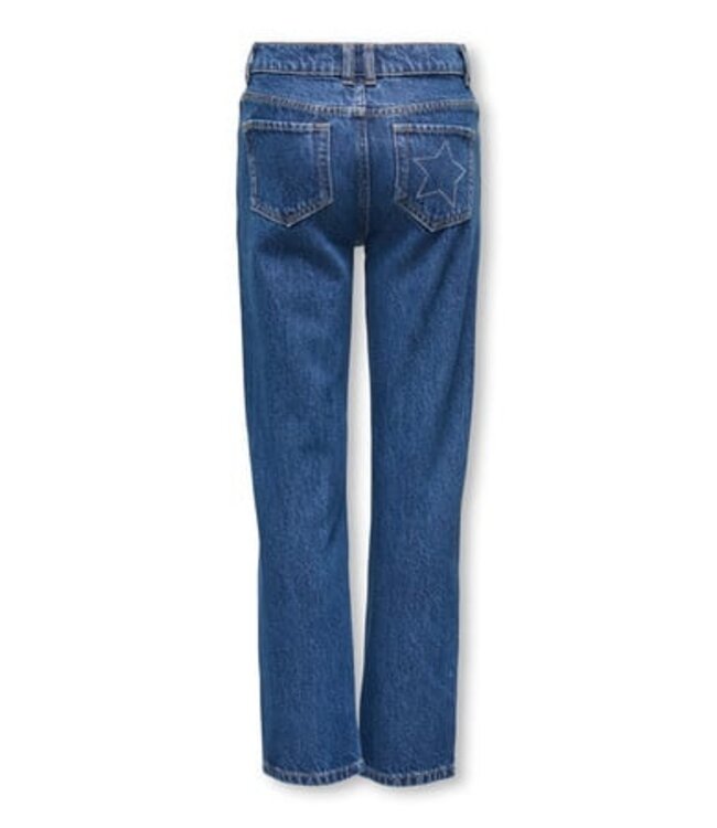 Kids ONLY winter jeansbroek meisjes - blauw - KogCarly - straight fit