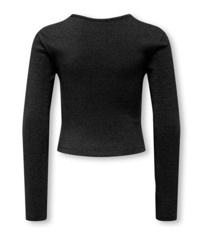 Kids ONLY winter top meisjes - zwart - KogTrinny - tight fit, longsleeve, glitter