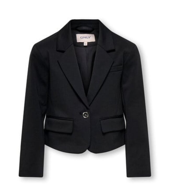 Kids ONLY winter blazer meisjes - zwart - KogPeach - oversize fit
