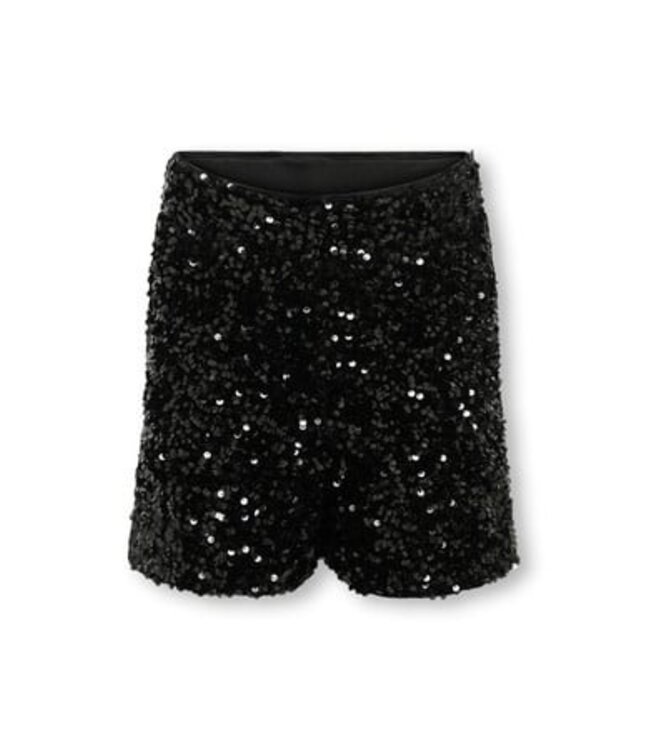 Kids ONLY winter shorts meisjes - zwart - KogConfidence - regular fit, pailletten
