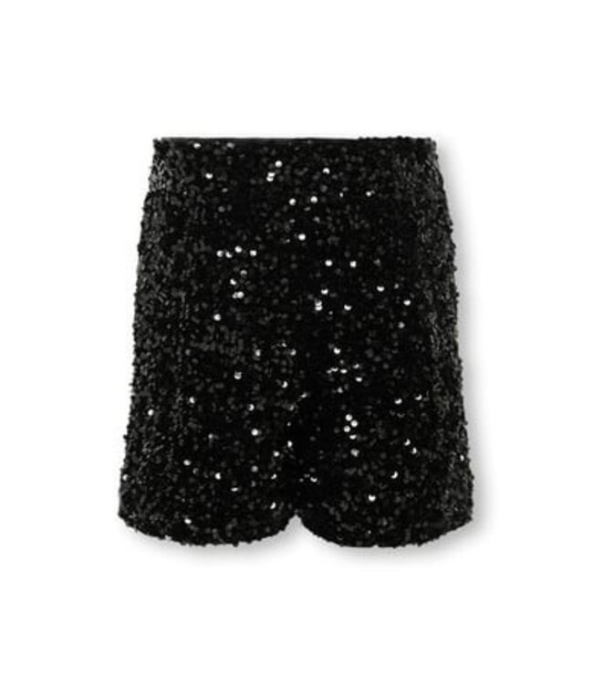 Kids ONLY winter shorts meisjes - zwart - KogConfidence - regular fit, pailletten