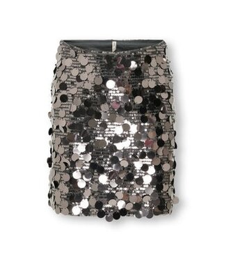 Kids ONLY winter rok meisjes - grijs - KogJadel - pailletten
