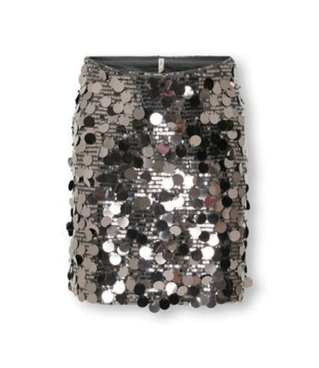 Kids ONLY winter rok meisjes - grijs - KogJadel - pailletten