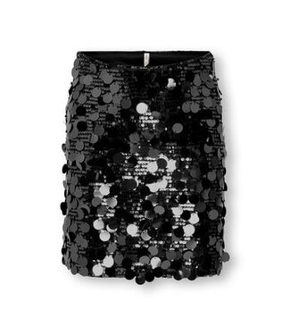 Kids ONLY winter rok meisjes - zwart - KogJadel - pailletten