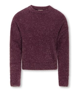 Kids ONLY winter sweater meisjes - paars - KogPiumo - regular fit, glitter
