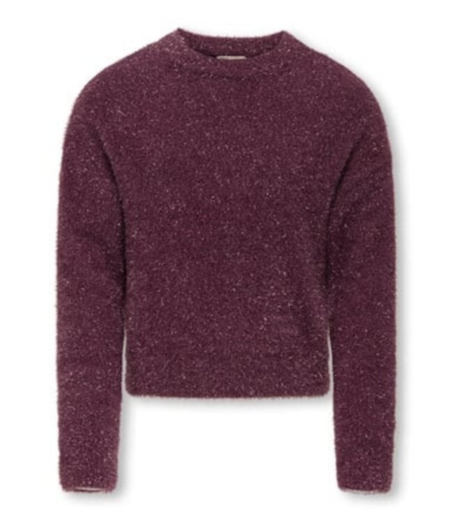 Kids ONLY winter sweater meisjes - paars - KogPiumo - regular fit, glitter